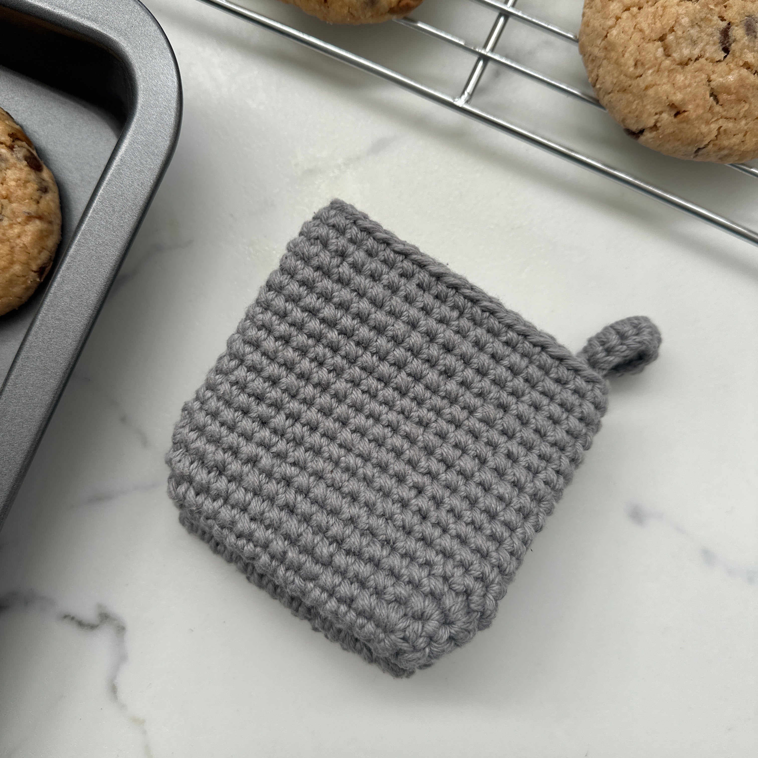 Crochet Potholder Pinch Oven Mitt Thick Cotton Heat Resistance, Gifts for Men.