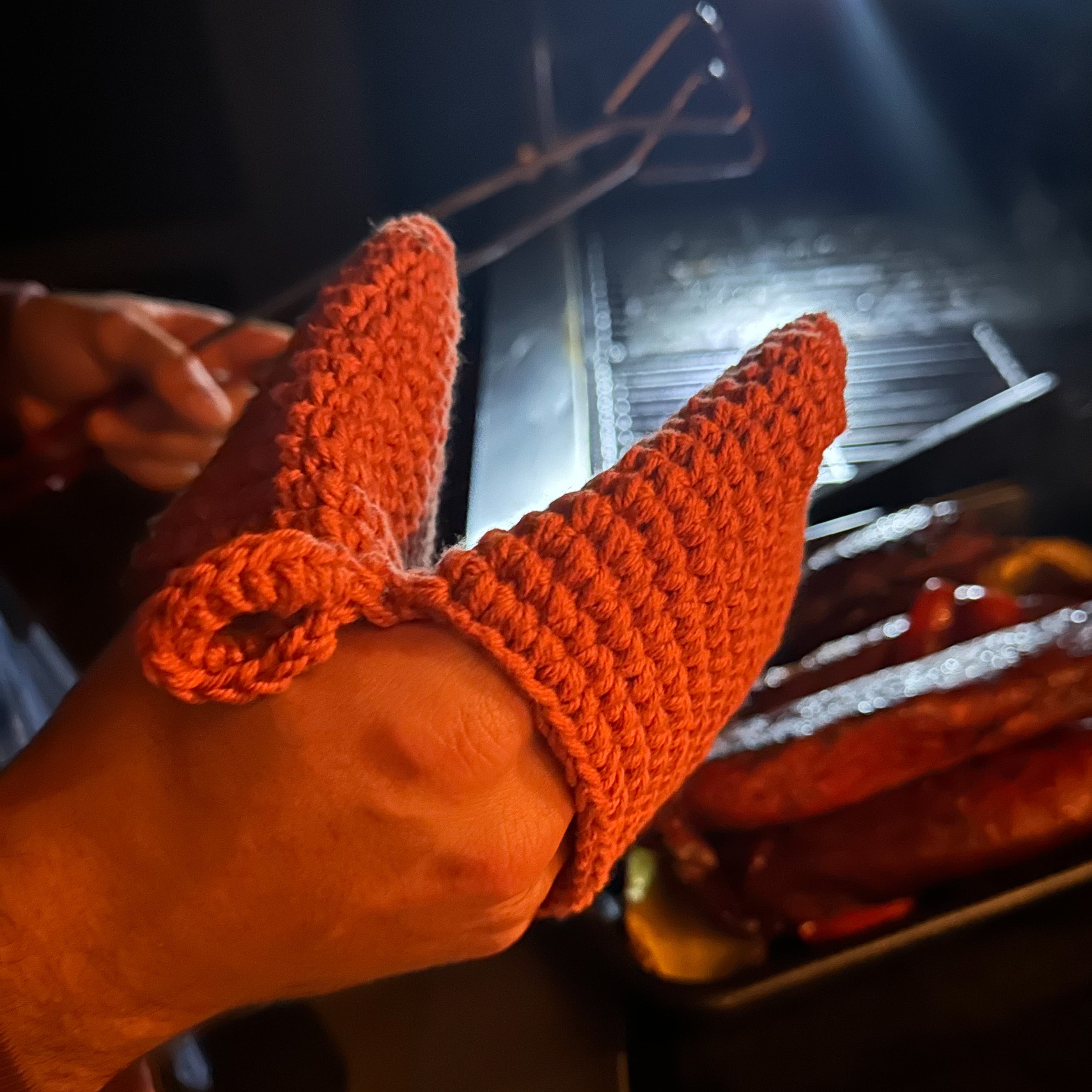 Crochet Potholder Pinch Oven Mitt Thick Cotton Heat Resistance, Gifts for Men.