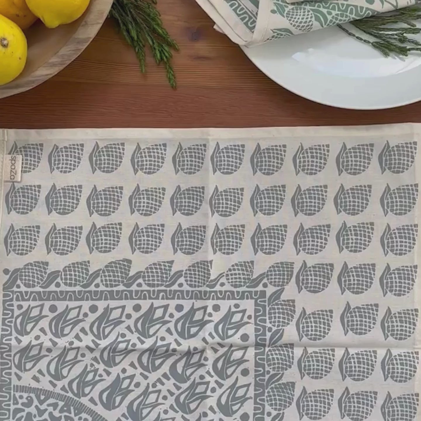 Cotton Table Napkins Safari Print | cloth table decor, table setting sets