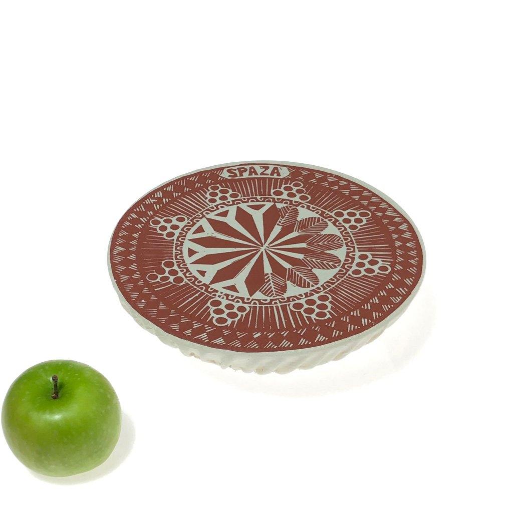 Dish and Bowl Cover Medium Safari Print : single bowl cover for side salads and leftovers. - spaza.store.com