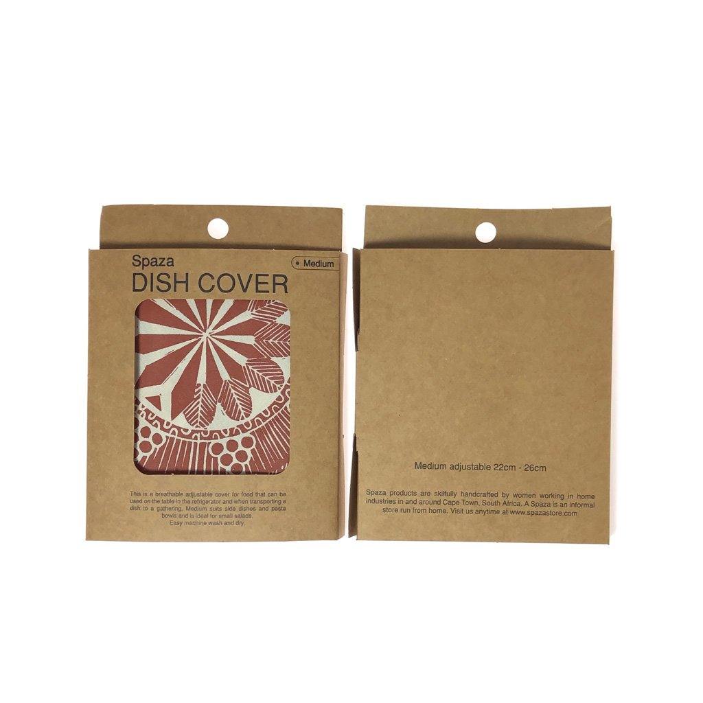 Dish and Bowl Cover Medium Safari Print : single bowl cover for side salads and leftovers. - spaza.store.com