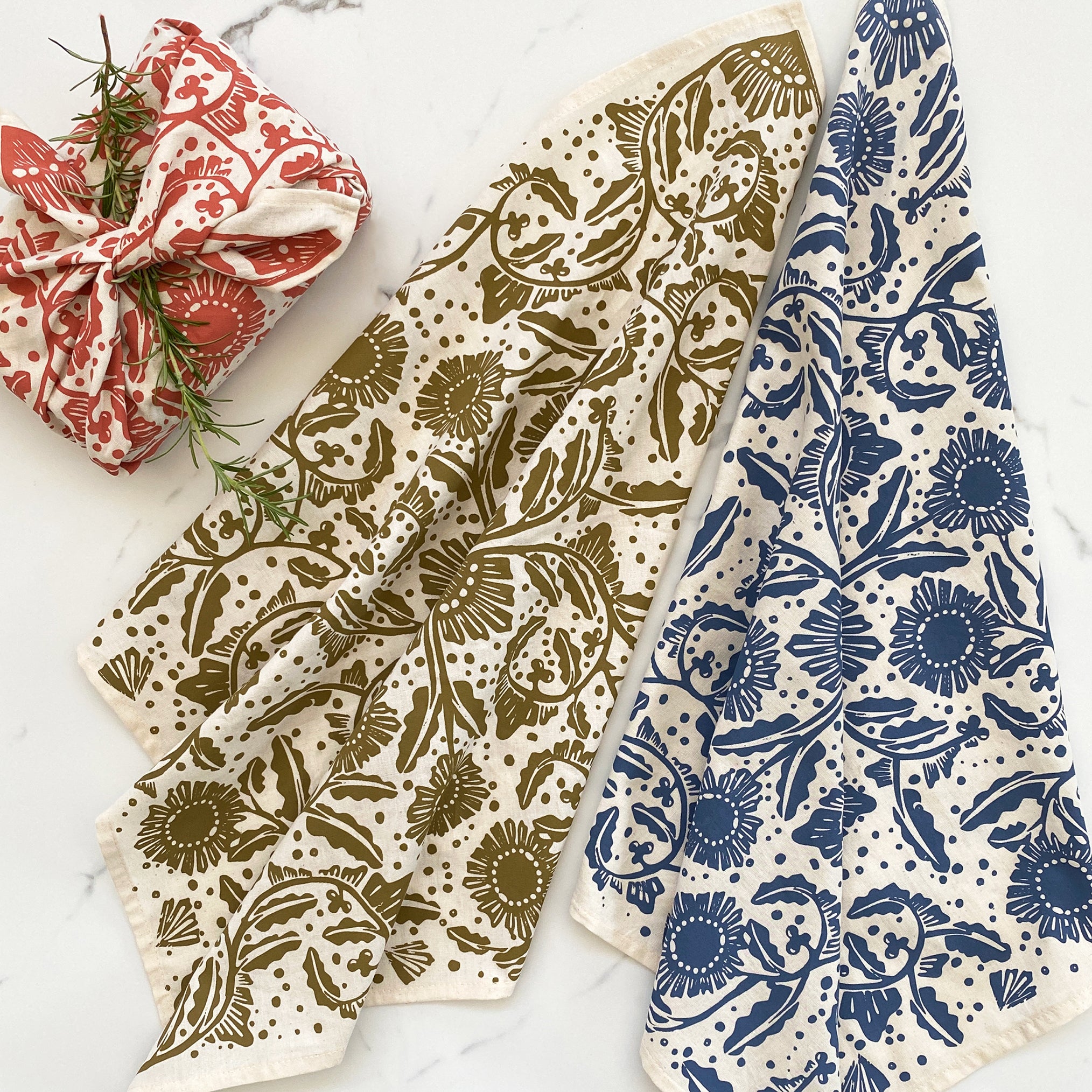Furoshiki Vegetable Wrap Set of 3 Madiba Print