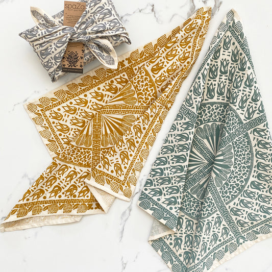 Furoshiki Food Wrap Cloth | 3 Pack | Safari Print