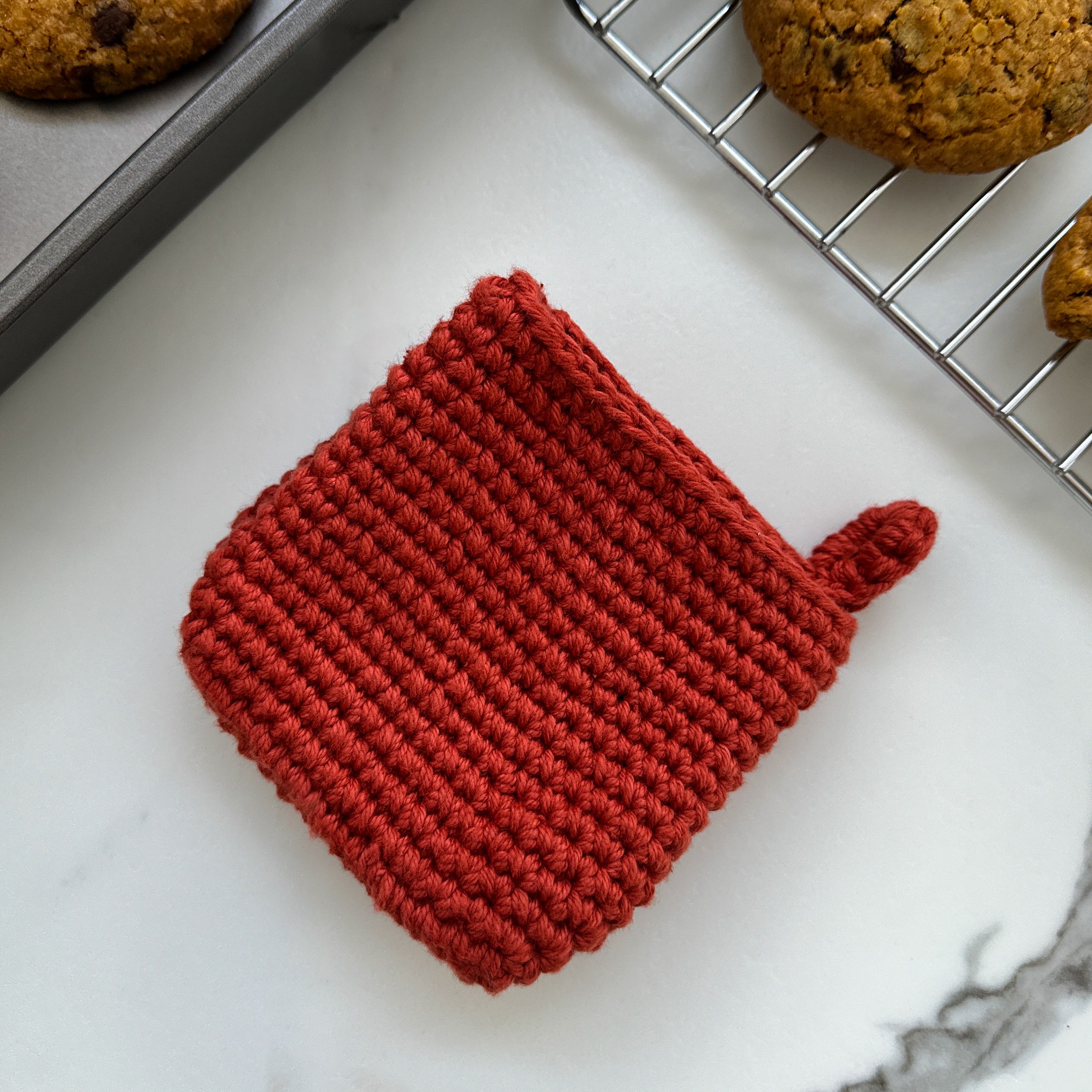 Crochet Potholder Pinch Oven Mitt Thick Cotton Heat Resistance, Gifts for Men.
