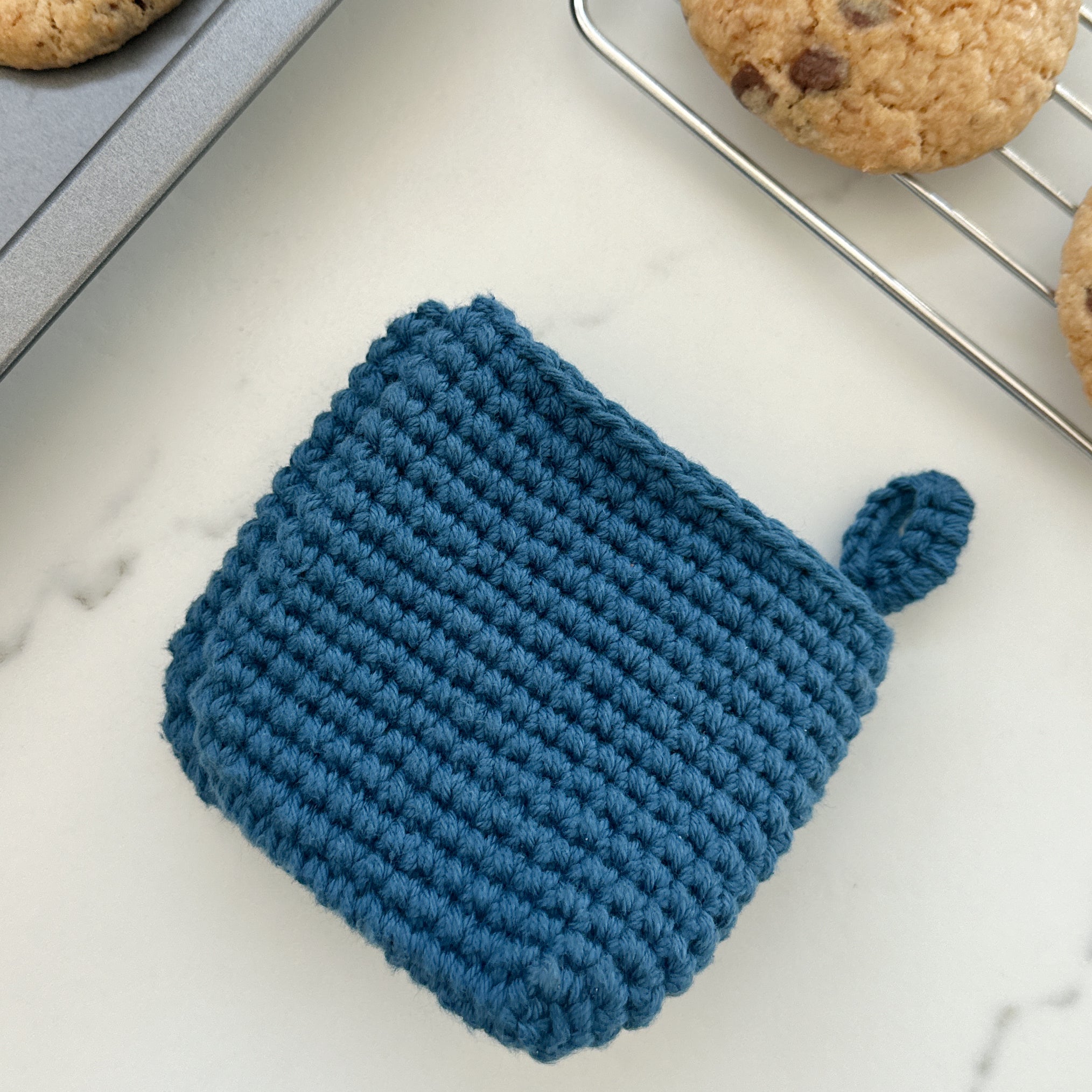 Crochet Potholder Pinch Oven Mitt Thick Cotton Heat Resistance, Gifts for Men.