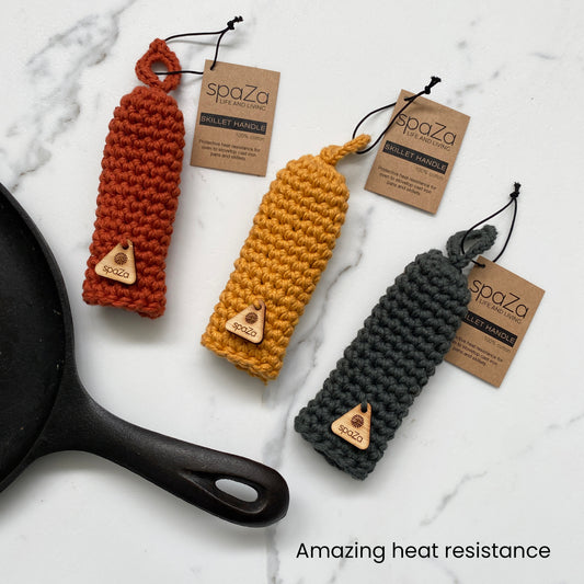 Skillet Handle Covers 3– Pack Golds | heat resistance for skillets