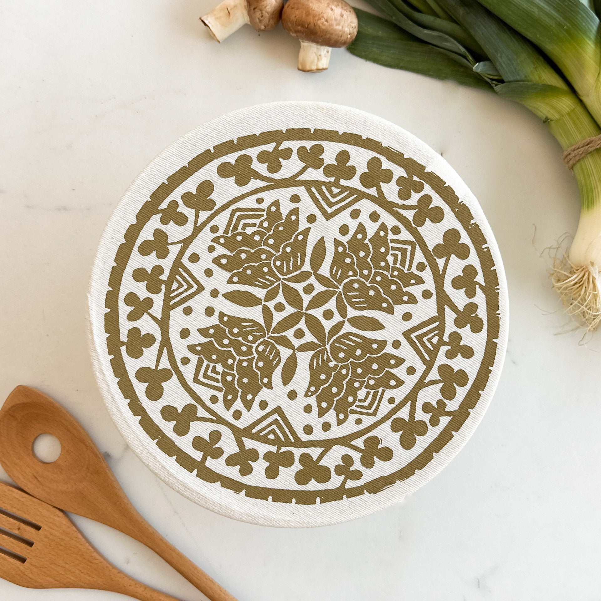 Dish and Bowl Cover Medium Madiba Print | handy everyday cover