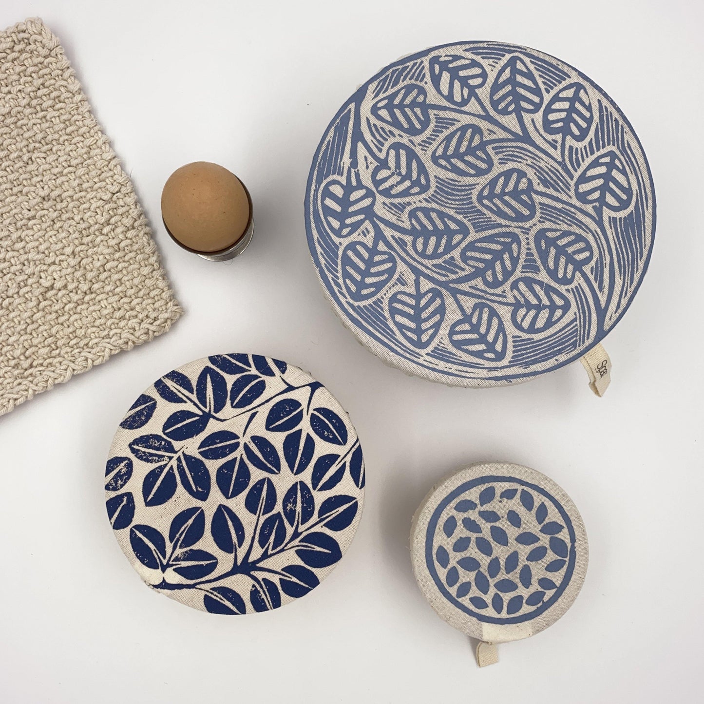 Dish and Bowl Covers mini set of 3 : variety of small sizes reusable fabric bowl covers - spaza.store.com